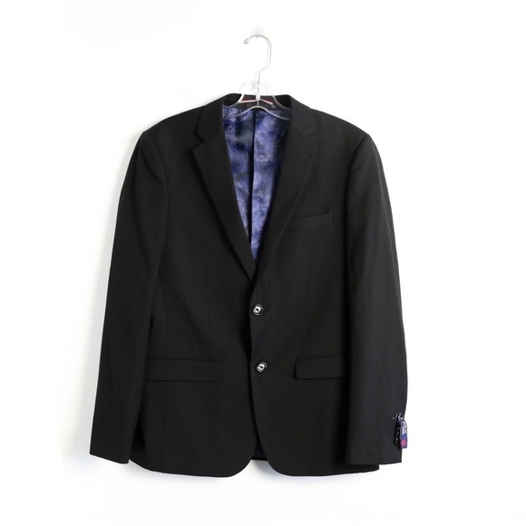 Soul of London men’s suit jacket black classic business casual formal slim fit